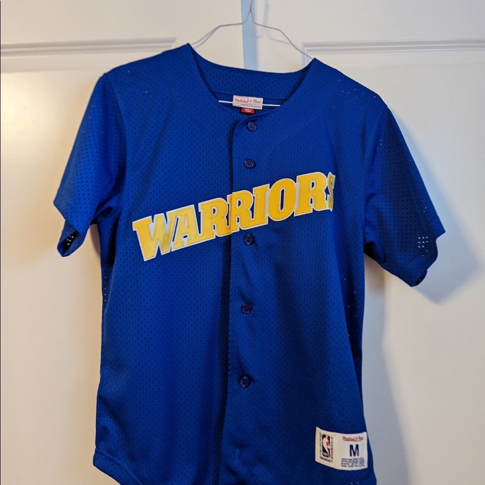 Mitchell & Ness Golden State Warriors Baseball Jersey